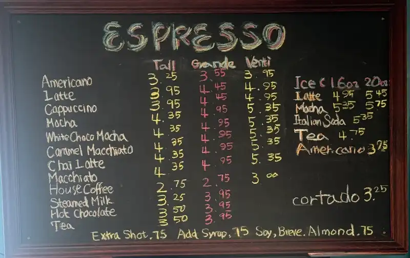 Drinks & Coffee at Blue Heron